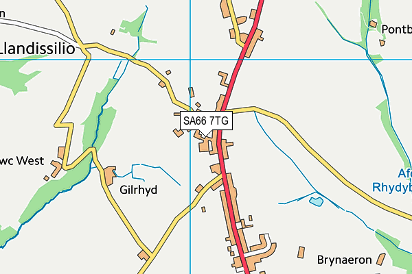 SA66 7TG map - OS VectorMap District (Ordnance Survey)