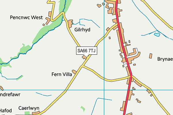 SA66 7TJ map - OS VectorMap District (Ordnance Survey)