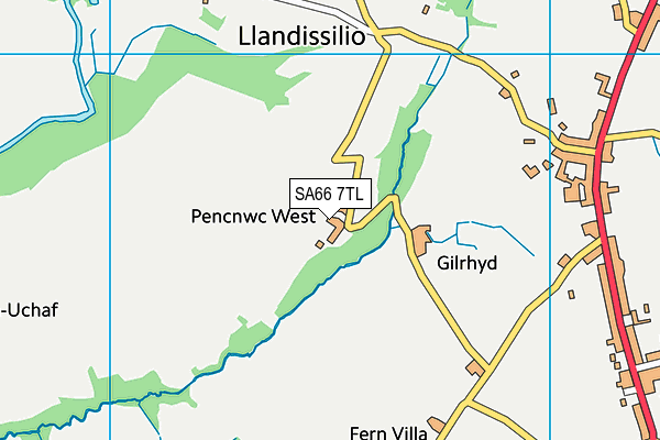 SA66 7TL map - OS VectorMap District (Ordnance Survey)