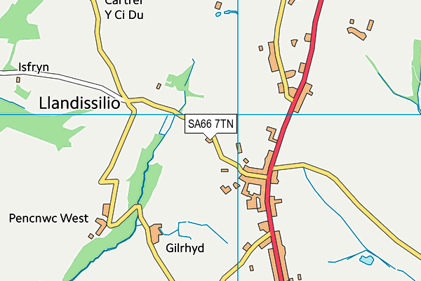 SA66 7TN map - OS VectorMap District (Ordnance Survey)