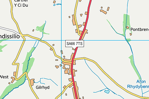 SA66 7TS map - OS VectorMap District (Ordnance Survey)