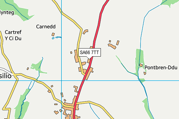 SA66 7TT map - OS VectorMap District (Ordnance Survey)