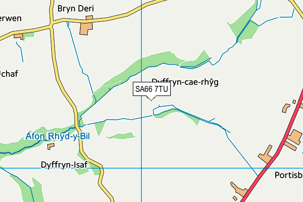 SA66 7TU map - OS VectorMap District (Ordnance Survey)