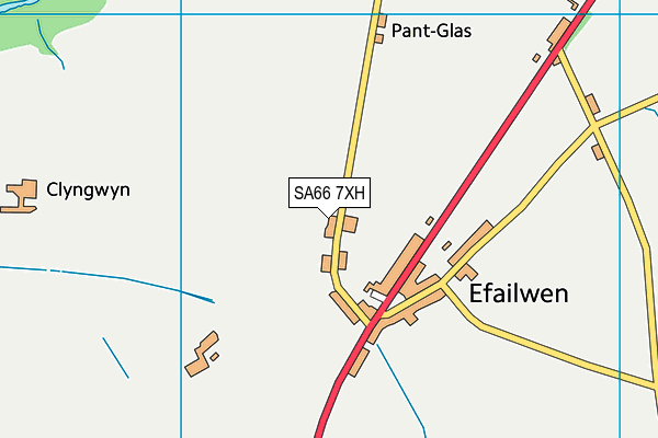 SA66 7XH map - OS VectorMap District (Ordnance Survey)