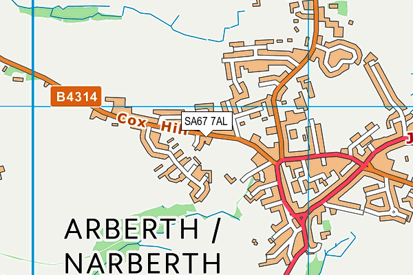 SA67 7AL map - OS VectorMap District (Ordnance Survey)