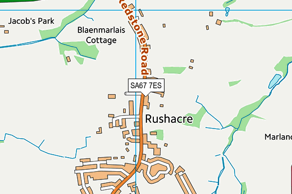 Map of BLAENMARLAIS CARE LIMITED at district scale