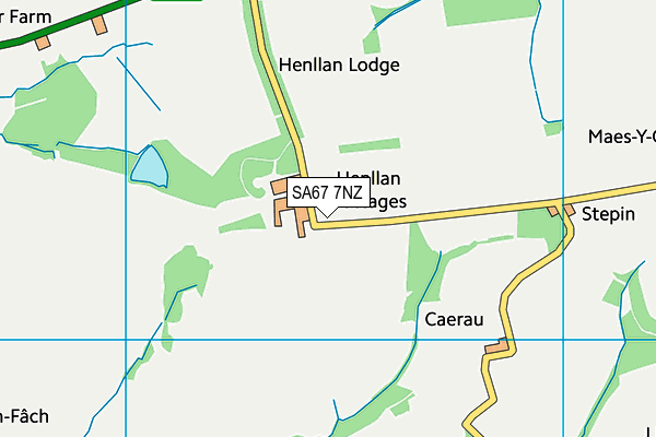 SA67 7NZ map - OS VectorMap District (Ordnance Survey)