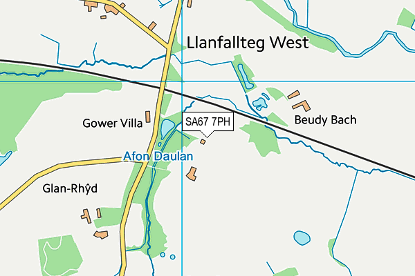 SA67 7PH map - OS VectorMap District (Ordnance Survey)