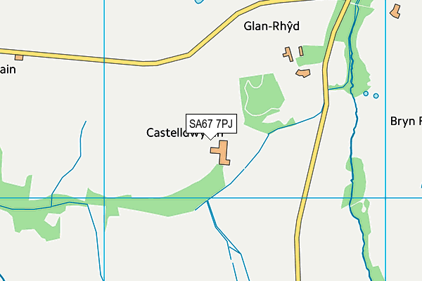 SA67 7PJ map - OS VectorMap District (Ordnance Survey)