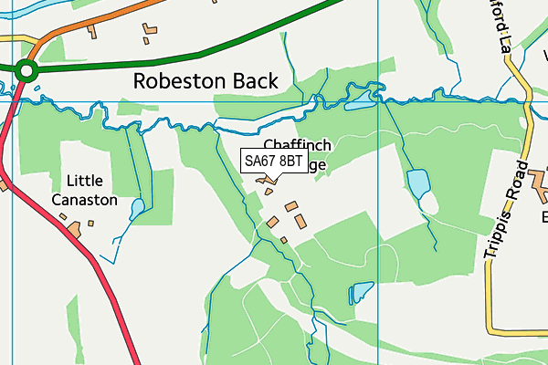 SA67 8BT map - OS VectorMap District (Ordnance Survey)