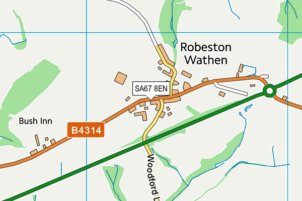 SA67 8EN map - OS VectorMap District (Ordnance Survey)