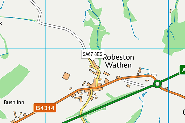 SA67 8ES map - OS VectorMap District (Ordnance Survey)