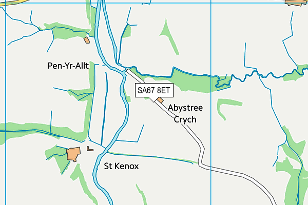 SA67 8ET map - OS VectorMap District (Ordnance Survey)