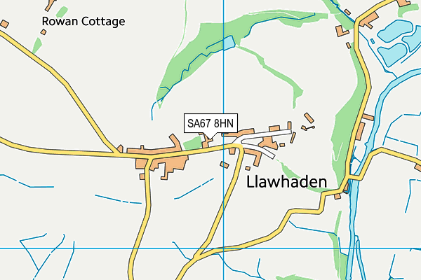 SA67 8HN map - OS VectorMap District (Ordnance Survey)