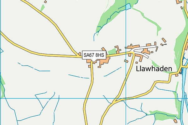 SA67 8HS map - OS VectorMap District (Ordnance Survey)