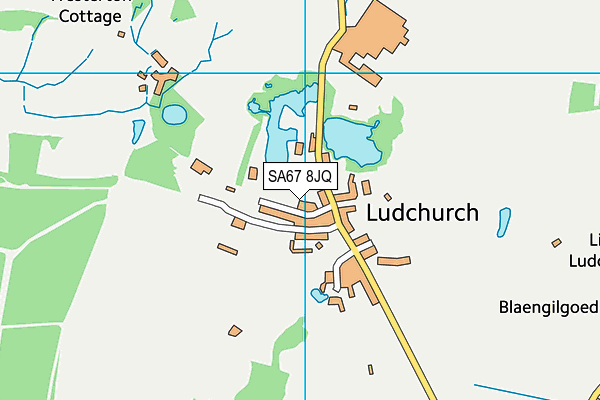 SA67 8JQ map - OS VectorMap District (Ordnance Survey)