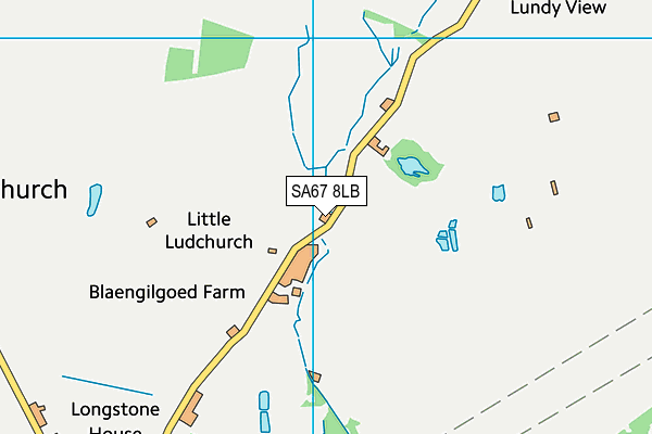 SA67 8LB map - OS VectorMap District (Ordnance Survey)