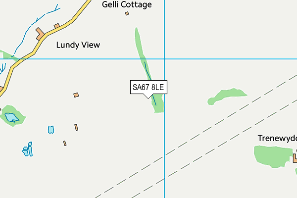 SA67 8LE map - OS VectorMap District (Ordnance Survey)