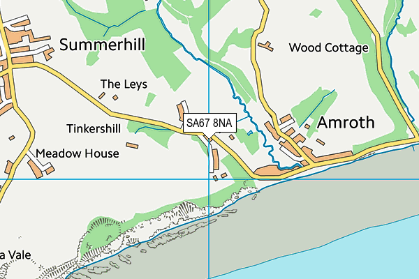 SA67 8NA map - OS VectorMap District (Ordnance Survey)