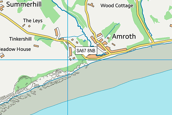 SA67 8NB map - OS VectorMap District (Ordnance Survey)