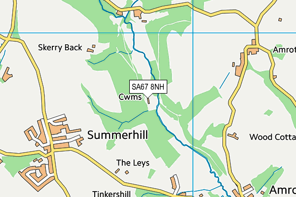 SA67 8NH map - OS VectorMap District (Ordnance Survey)