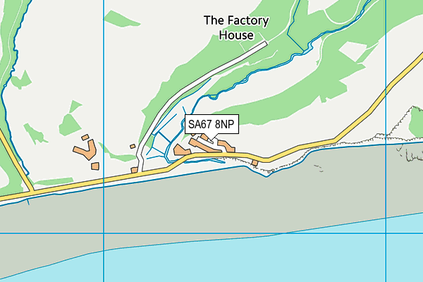 SA67 8NP map - OS VectorMap District (Ordnance Survey)