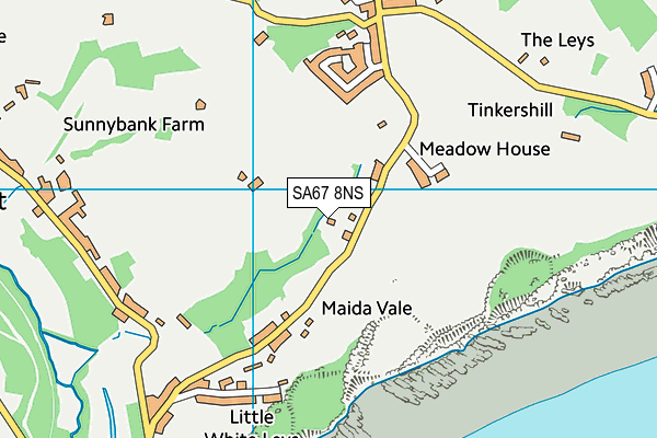 SA67 8NS map - OS VectorMap District (Ordnance Survey)