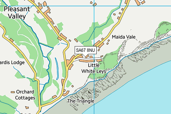 SA67 8NU map - OS VectorMap District (Ordnance Survey)