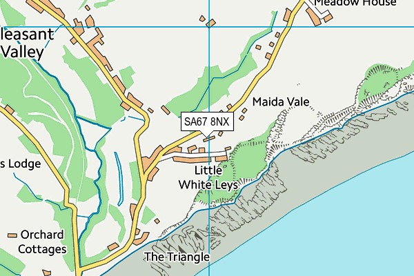 SA67 8NX map - OS VectorMap District (Ordnance Survey)