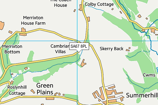 SA67 8PL map - OS VectorMap District (Ordnance Survey)