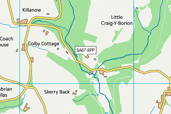 SA67 8PP map - OS VectorMap District (Ordnance Survey)