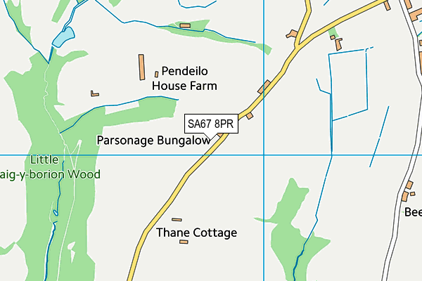 SA67 8PR map - OS VectorMap District (Ordnance Survey)