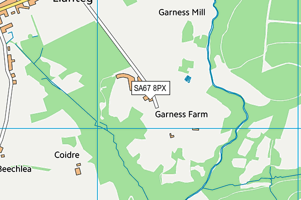 SA67 8PX map - OS VectorMap District (Ordnance Survey)