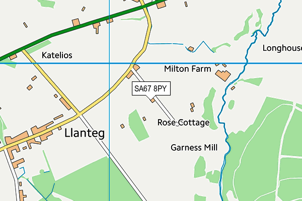 SA67 8PY map - OS VectorMap District (Ordnance Survey)