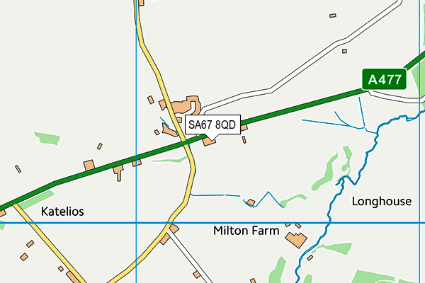 SA67 8QD map - OS VectorMap District (Ordnance Survey)