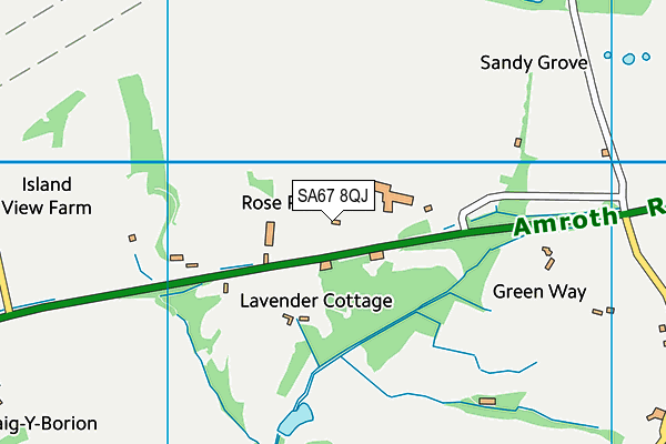 SA67 8QJ map - OS VectorMap District (Ordnance Survey)