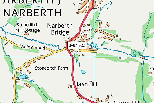 SA67 8QZ map - OS VectorMap District (Ordnance Survey)