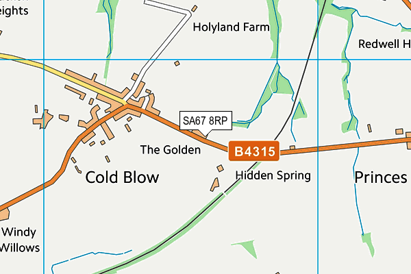 SA67 8RP map - OS VectorMap District (Ordnance Survey)