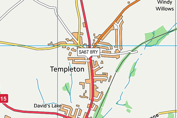 SA67 8RY map - OS VectorMap District (Ordnance Survey)