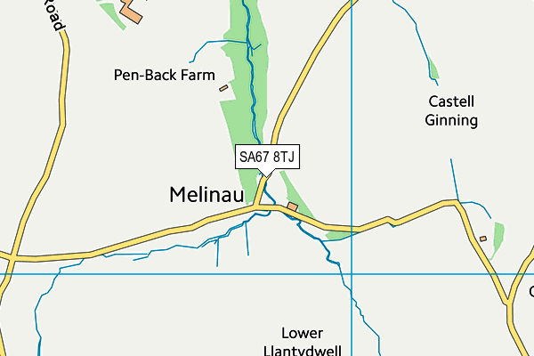 SA67 8TJ map - OS VectorMap District (Ordnance Survey)