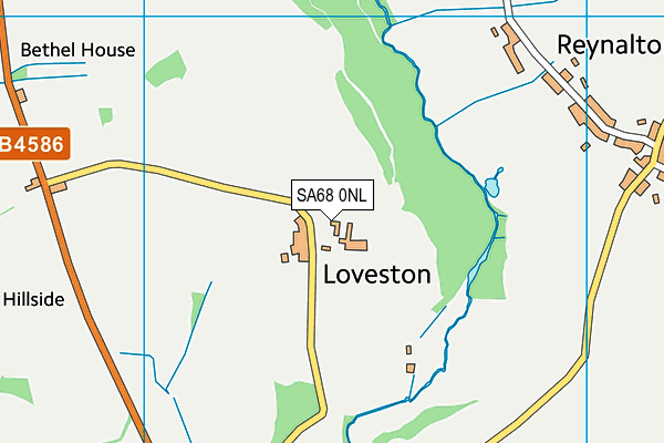 SA68 0NL map - OS VectorMap District (Ordnance Survey)