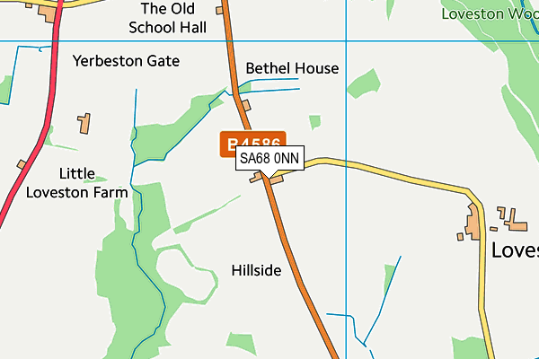 SA68 0NN map - OS VectorMap District (Ordnance Survey)