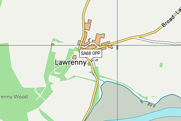 SA68 0PP map - OS VectorMap District (Ordnance Survey)