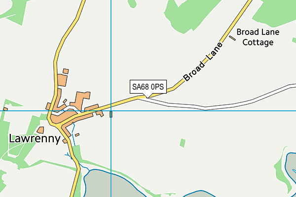 SA68 0PS map - OS VectorMap District (Ordnance Survey)