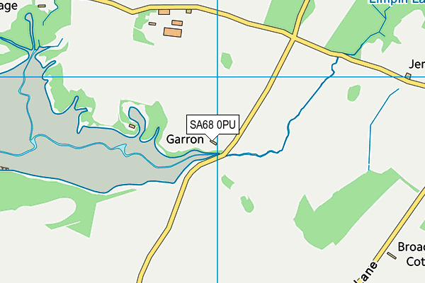 SA68 0PU map - OS VectorMap District (Ordnance Survey)