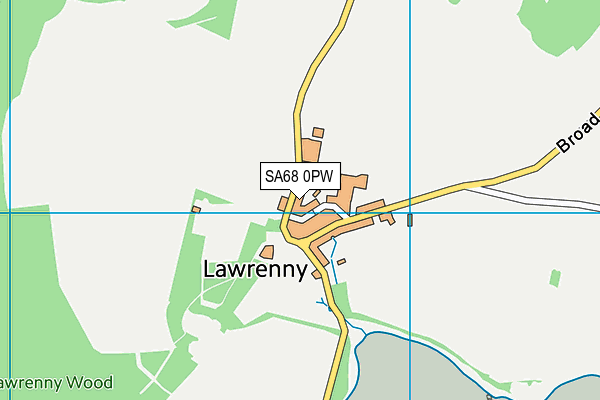 SA68 0PW map - OS VectorMap District (Ordnance Survey)