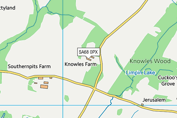 SA68 0PX map - OS VectorMap District (Ordnance Survey)