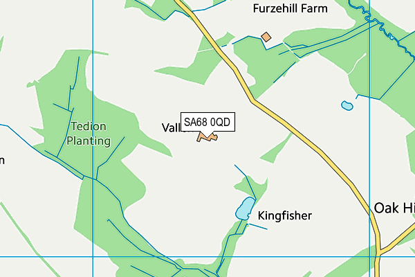 SA68 0QD map - OS VectorMap District (Ordnance Survey)