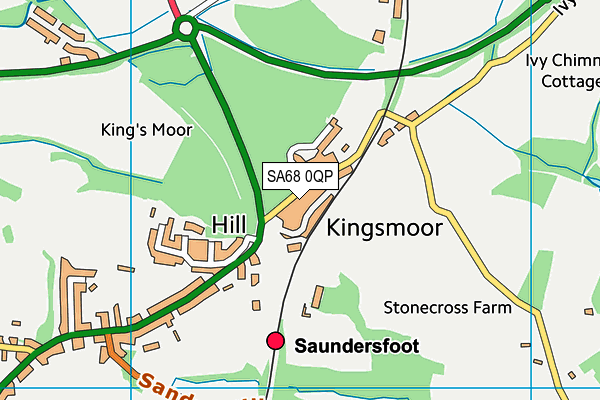 SA68 0QP map - OS VectorMap District (Ordnance Survey)