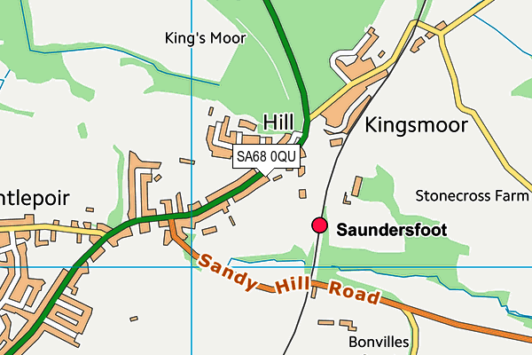 SA68 0QU map - OS VectorMap District (Ordnance Survey)